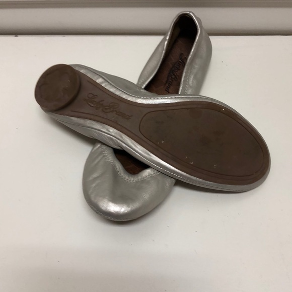 Silver Metallic Flats Lucky Brand Space - Picture 4 of 4
